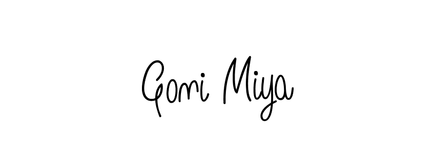 Similarly Angelique-Rose-font-FFP is the best handwritten signature design. Signature creator online .You can use it as an online autograph creator for name Goni Miya. Goni Miya signature style 5 images and pictures png