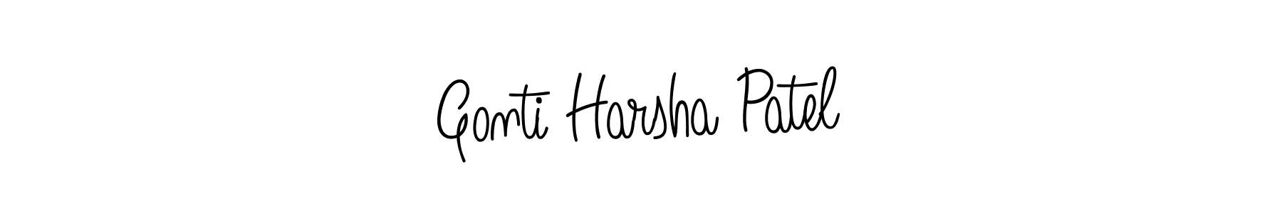 if you are searching for the best signature style for your name Gonti Harsha Patel. so please give up your signature search. here we have designed multiple signature styles  using Angelique-Rose-font-FFP. Gonti Harsha Patel signature style 5 images and pictures png