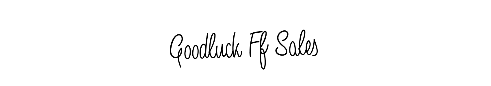 Goodluck Ff Sales stylish signature style. Best Handwritten Sign (Angelique-Rose-font-FFP) for my name. Handwritten Signature Collection Ideas for my name Goodluck Ff Sales. Goodluck Ff Sales signature style 5 images and pictures png