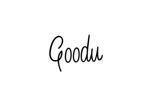 How to make Goodu signature? Angelique-Rose-font-FFP is a professional autograph style. Create handwritten signature for Goodu name. Goodu signature style 5 images and pictures png