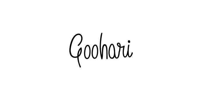 Also we have Goohari name is the best signature style. Create professional handwritten signature collection using Angelique-Rose-font-FFP autograph style. Goohari signature style 5 images and pictures png