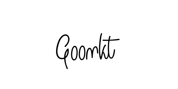 How to Draw Goonkt signature style? Angelique-Rose-font-FFP is a latest design signature styles for name Goonkt. Goonkt signature style 5 images and pictures png