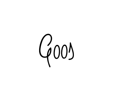 Use a signature maker to create a handwritten signature online. With this signature software, you can design (Angelique-Rose-font-FFP) your own signature for name Goos. Goos signature style 5 images and pictures png