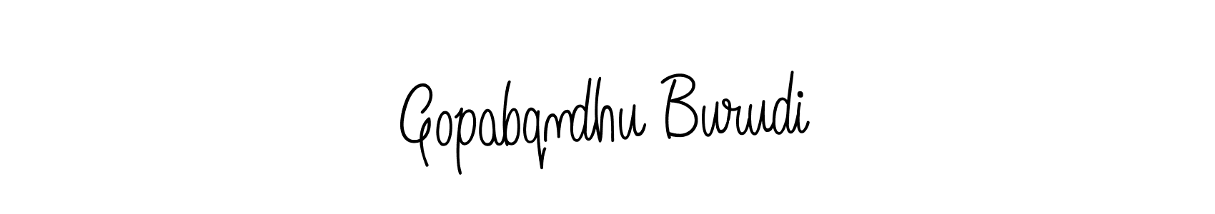 How to make Gopabqndhu Burudi signature? Angelique-Rose-font-FFP is a professional autograph style. Create handwritten signature for Gopabqndhu Burudi name. Gopabqndhu Burudi signature style 5 images and pictures png