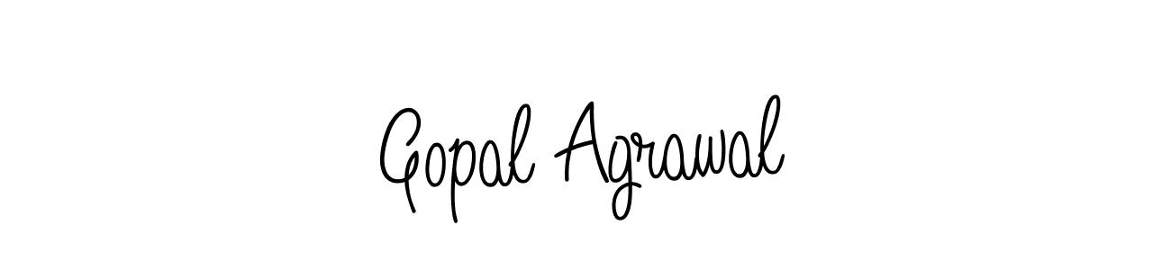 You should practise on your own different ways (Angelique-Rose-font-FFP) to write your name (Gopal Agrawal) in signature. don't let someone else do it for you. Gopal Agrawal signature style 5 images and pictures png