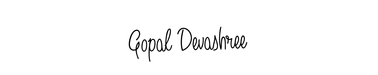 You should practise on your own different ways (Angelique-Rose-font-FFP) to write your name (Gopal Devashree) in signature. don't let someone else do it for you. Gopal Devashree signature style 5 images and pictures png