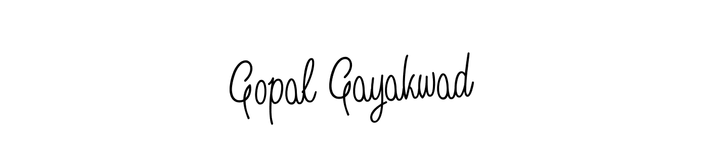 Design your own signature with our free online signature maker. With this signature software, you can create a handwritten (Angelique-Rose-font-FFP) signature for name Gopal Gayakwad. Gopal Gayakwad signature style 5 images and pictures png