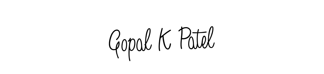 Create a beautiful signature design for name Gopal K Patel. With this signature (Angelique-Rose-font-FFP) fonts, you can make a handwritten signature for free. Gopal K Patel signature style 5 images and pictures png