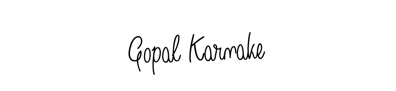 Once you've used our free online signature maker to create your best signature Angelique-Rose-font-FFP style, it's time to enjoy all of the benefits that Gopal Karnake name signing documents. Gopal Karnake signature style 5 images and pictures png