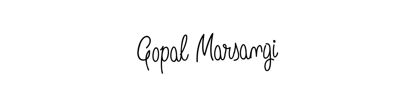 Make a beautiful signature design for name Gopal Marsangi. Use this online signature maker to create a handwritten signature for free. Gopal Marsangi signature style 5 images and pictures png