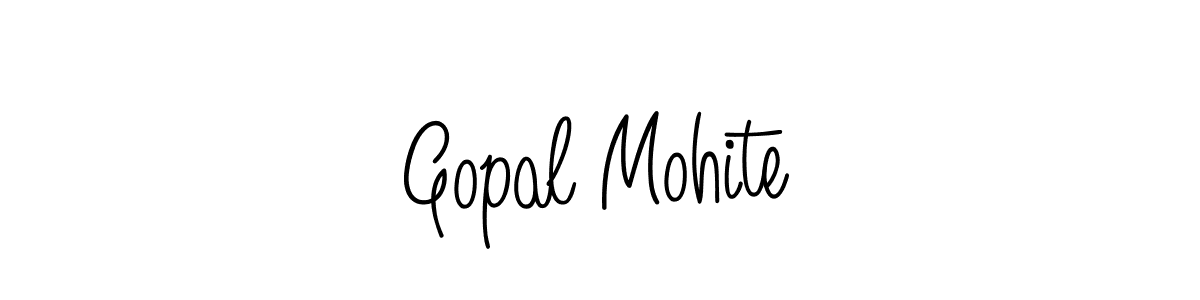 Gopal Mohite stylish signature style. Best Handwritten Sign (Angelique-Rose-font-FFP) for my name. Handwritten Signature Collection Ideas for my name Gopal Mohite. Gopal Mohite signature style 5 images and pictures png