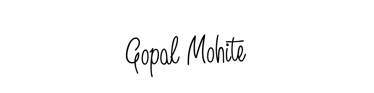 How to make Gopal Mohite name signature. Use Angelique-Rose-font-FFP style for creating short signs online. This is the latest handwritten sign. Gopal Mohite signature style 5 images and pictures png