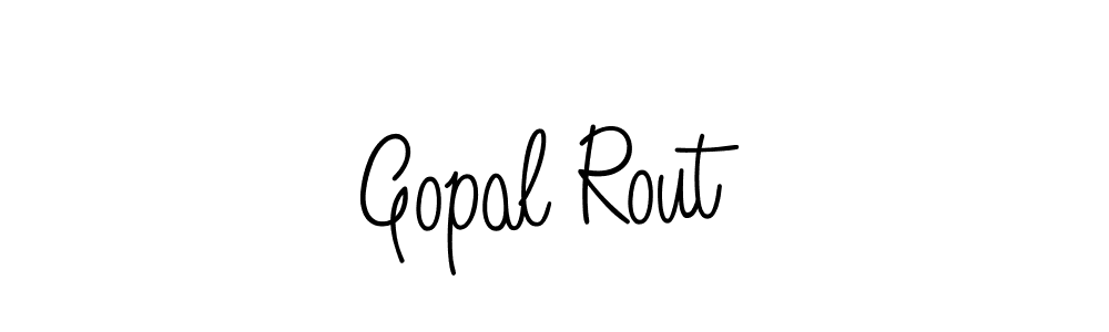 Gopal Rout stylish signature style. Best Handwritten Sign (Angelique-Rose-font-FFP) for my name. Handwritten Signature Collection Ideas for my name Gopal Rout. Gopal Rout signature style 5 images and pictures png