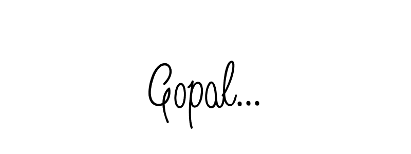 It looks lik you need a new signature style for name Gopal.... Design unique handwritten (Angelique-Rose-font-FFP) signature with our free signature maker in just a few clicks. Gopal... signature style 5 images and pictures png