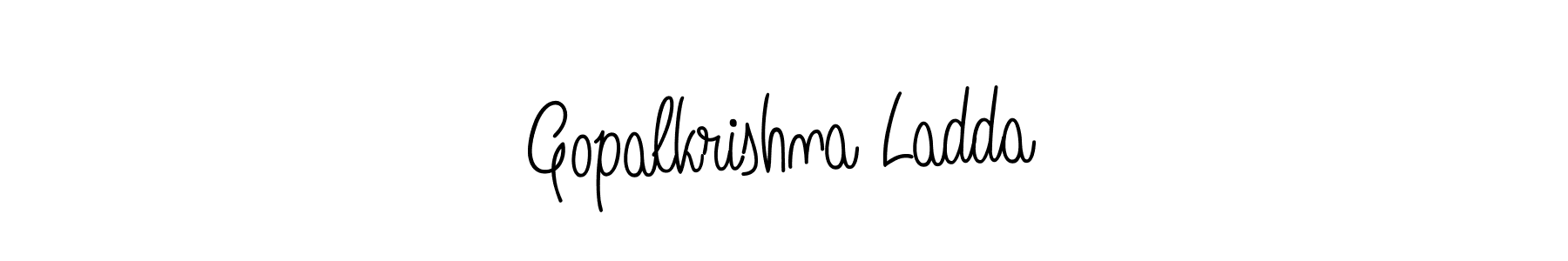 Angelique-Rose-font-FFP is a professional signature style that is perfect for those who want to add a touch of class to their signature. It is also a great choice for those who want to make their signature more unique. Get Gopalkrishna Ladda name to fancy signature for free. Gopalkrishna Ladda signature style 5 images and pictures png