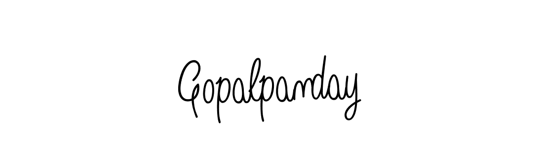 Design your own signature with our free online signature maker. With this signature software, you can create a handwritten (Angelique-Rose-font-FFP) signature for name Gopalpanday. Gopalpanday signature style 5 images and pictures png