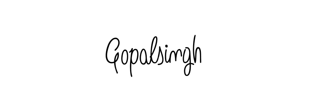 Design your own signature with our free online signature maker. With this signature software, you can create a handwritten (Angelique-Rose-font-FFP) signature for name Gopalsingh. Gopalsingh signature style 5 images and pictures png