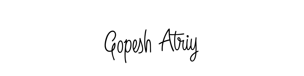 Once you've used our free online signature maker to create your best signature Angelique-Rose-font-FFP style, it's time to enjoy all of the benefits that Gopesh Atriy name signing documents. Gopesh Atriy signature style 5 images and pictures png