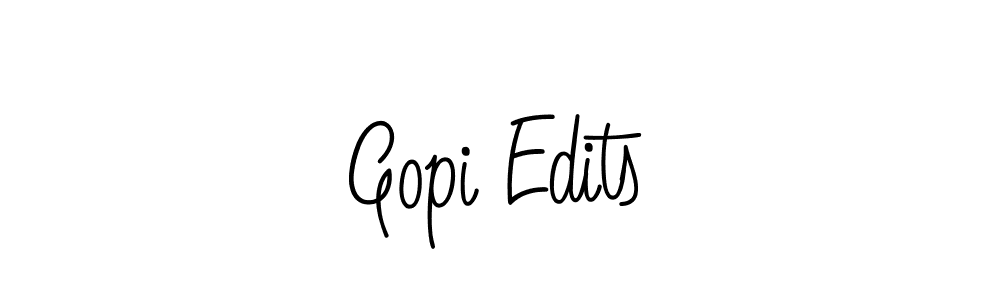 The best way (Angelique-Rose-font-FFP) to make a short signature is to pick only two or three words in your name. The name Gopi Edits include a total of six letters. For converting this name. Gopi Edits signature style 5 images and pictures png