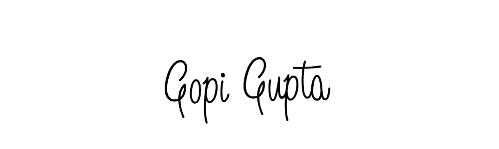 You should practise on your own different ways (Angelique-Rose-font-FFP) to write your name (Gopi Gupta) in signature. don't let someone else do it for you. Gopi Gupta signature style 5 images and pictures png