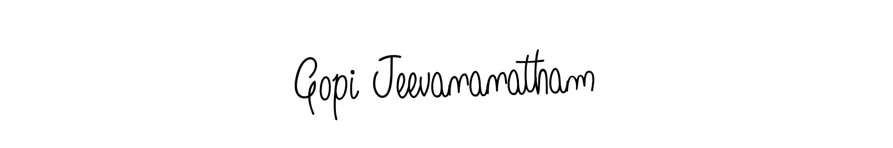 Also we have Gopi Jeevananatham name is the best signature style. Create professional handwritten signature collection using Angelique-Rose-font-FFP autograph style. Gopi Jeevananatham signature style 5 images and pictures png