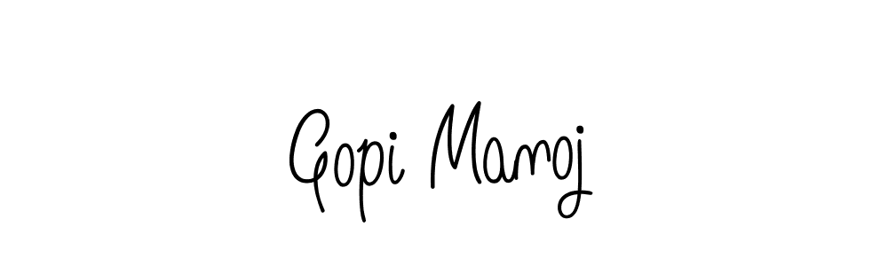 Make a beautiful signature design for name Gopi Manoj. Use this online signature maker to create a handwritten signature for free. Gopi Manoj signature style 5 images and pictures png