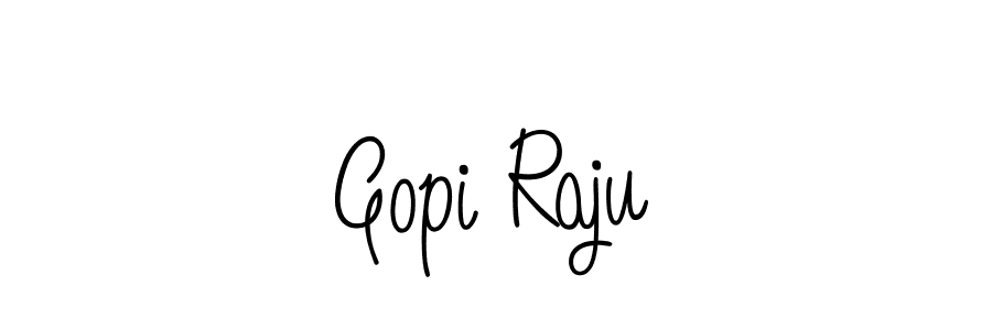 Make a beautiful signature design for name Gopi Raju. With this signature (Angelique-Rose-font-FFP) style, you can create a handwritten signature for free. Gopi Raju signature style 5 images and pictures png