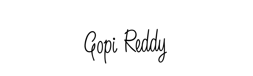 You should practise on your own different ways (Angelique-Rose-font-FFP) to write your name (Gopi Reddy) in signature. don't let someone else do it for you. Gopi Reddy signature style 5 images and pictures png