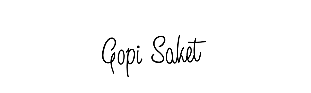 Also we have Gopi Saket name is the best signature style. Create professional handwritten signature collection using Angelique-Rose-font-FFP autograph style. Gopi Saket signature style 5 images and pictures png