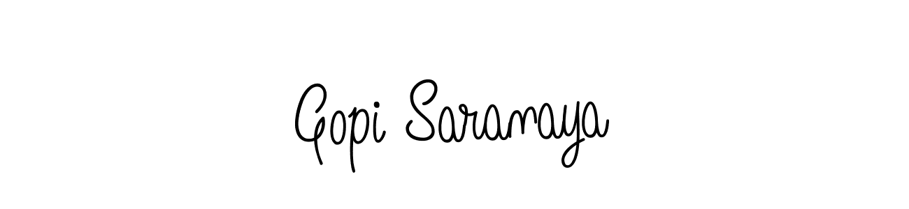 Also You can easily find your signature by using the search form. We will create Gopi Saranaya name handwritten signature images for you free of cost using Angelique-Rose-font-FFP sign style. Gopi Saranaya signature style 5 images and pictures png