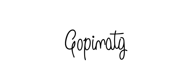 Use a signature maker to create a handwritten signature online. With this signature software, you can design (Angelique-Rose-font-FFP) your own signature for name Gopinatg. Gopinatg signature style 5 images and pictures png