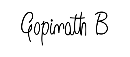 Gopinath B stylish signature style. Best Handwritten Sign (Angelique-Rose-font-FFP) for my name. Handwritten Signature Collection Ideas for my name Gopinath B. Gopinath B signature style 5 images and pictures png