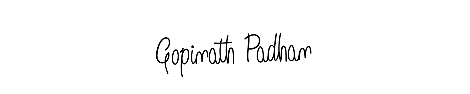 Make a beautiful signature design for name Gopinath Padhan. With this signature (Angelique-Rose-font-FFP) style, you can create a handwritten signature for free. Gopinath Padhan signature style 5 images and pictures png