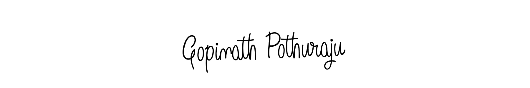 Design your own signature with our free online signature maker. With this signature software, you can create a handwritten (Angelique-Rose-font-FFP) signature for name Gopinath Pothuraju. Gopinath Pothuraju signature style 5 images and pictures png