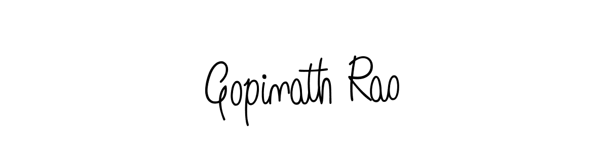 How to make Gopinath Rao name signature. Use Angelique-Rose-font-FFP style for creating short signs online. This is the latest handwritten sign. Gopinath Rao signature style 5 images and pictures png