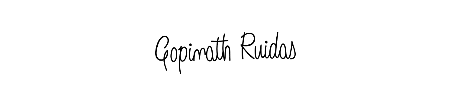 Make a beautiful signature design for name Gopinath Ruidas. With this signature (Angelique-Rose-font-FFP) style, you can create a handwritten signature for free. Gopinath Ruidas signature style 5 images and pictures png