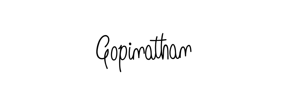 Design your own signature with our free online signature maker. With this signature software, you can create a handwritten (Angelique-Rose-font-FFP) signature for name Gopinathan. Gopinathan signature style 5 images and pictures png