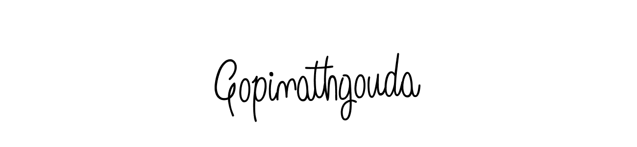 You should practise on your own different ways (Angelique-Rose-font-FFP) to write your name (Gopinathgouda) in signature. don't let someone else do it for you. Gopinathgouda signature style 5 images and pictures png