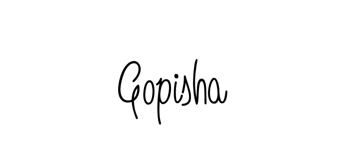Also You can easily find your signature by using the search form. We will create Gopisha name handwritten signature images for you free of cost using Angelique-Rose-font-FFP sign style. Gopisha signature style 5 images and pictures png