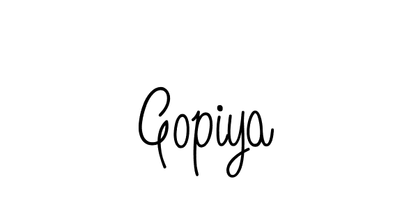 How to make Gopiya signature? Angelique-Rose-font-FFP is a professional autograph style. Create handwritten signature for Gopiya name. Gopiya signature style 5 images and pictures png