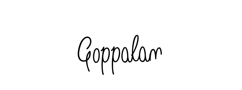 You should practise on your own different ways (Angelique-Rose-font-FFP) to write your name (Goppalan) in signature. don't let someone else do it for you. Goppalan signature style 5 images and pictures png