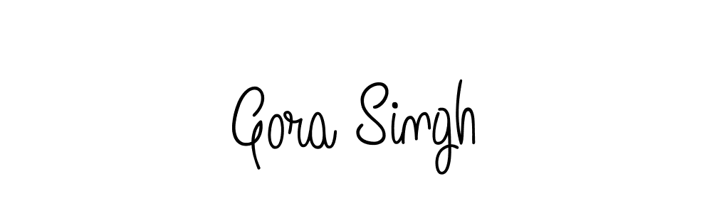 Design your own signature with our free online signature maker. With this signature software, you can create a handwritten (Angelique-Rose-font-FFP) signature for name Gora Singh. Gora Singh signature style 5 images and pictures png