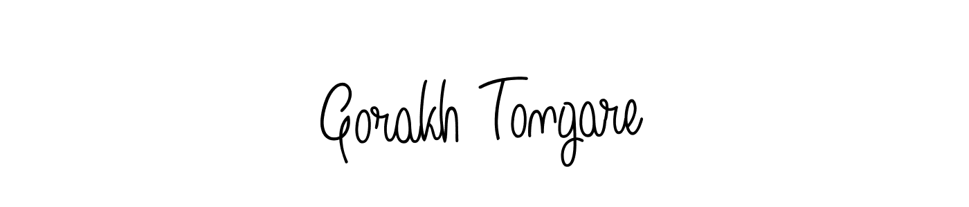 Make a beautiful signature design for name Gorakh Tongare. With this signature (Angelique-Rose-font-FFP) style, you can create a handwritten signature for free. Gorakh Tongare signature style 5 images and pictures png