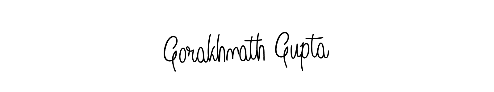 Gorakhnath Gupta stylish signature style. Best Handwritten Sign (Angelique-Rose-font-FFP) for my name. Handwritten Signature Collection Ideas for my name Gorakhnath Gupta. Gorakhnath Gupta signature style 5 images and pictures png