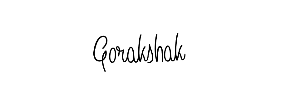 Gorakshak stylish signature style. Best Handwritten Sign (Angelique-Rose-font-FFP) for my name. Handwritten Signature Collection Ideas for my name Gorakshak. Gorakshak signature style 5 images and pictures png