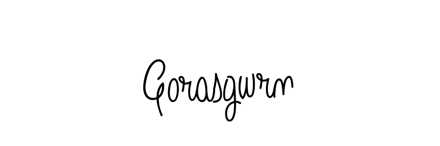 How to make Gorasgwrn name signature. Use Angelique-Rose-font-FFP style for creating short signs online. This is the latest handwritten sign. Gorasgwrn signature style 5 images and pictures png