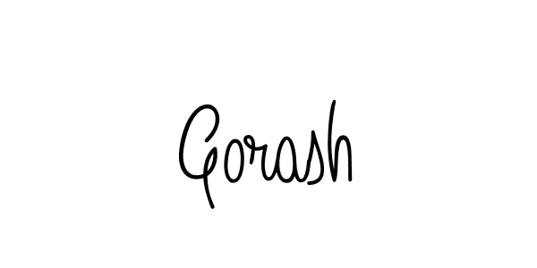 Make a beautiful signature design for name Gorash. Use this online signature maker to create a handwritten signature for free. Gorash signature style 5 images and pictures png