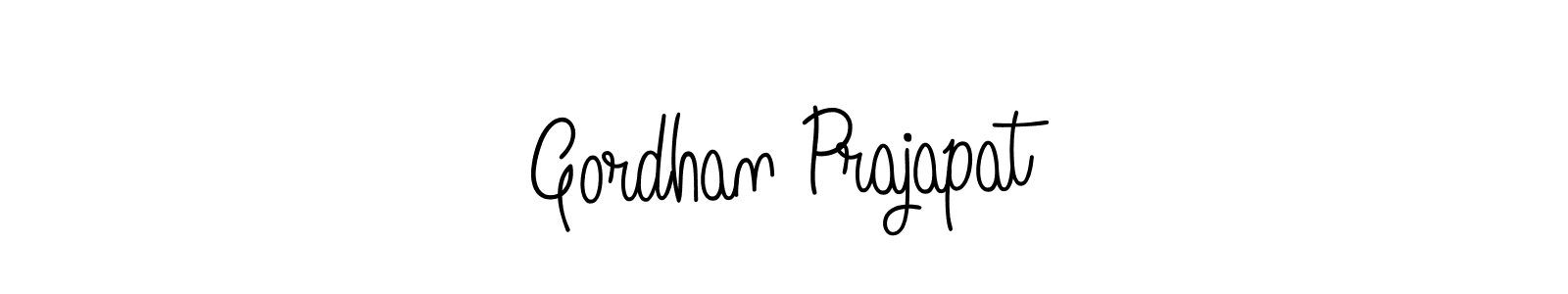 Here are the top 10 professional signature styles for the name Gordhan Prajapat. These are the best autograph styles you can use for your name. Gordhan Prajapat signature style 5 images and pictures png