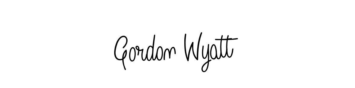 Design your own signature with our free online signature maker. With this signature software, you can create a handwritten (Angelique-Rose-font-FFP) signature for name Gordon Wyatt. Gordon Wyatt signature style 5 images and pictures png