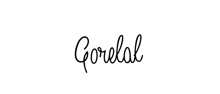 Create a beautiful signature design for name Gorelal. With this signature (Angelique-Rose-font-FFP) fonts, you can make a handwritten signature for free. Gorelal signature style 5 images and pictures png